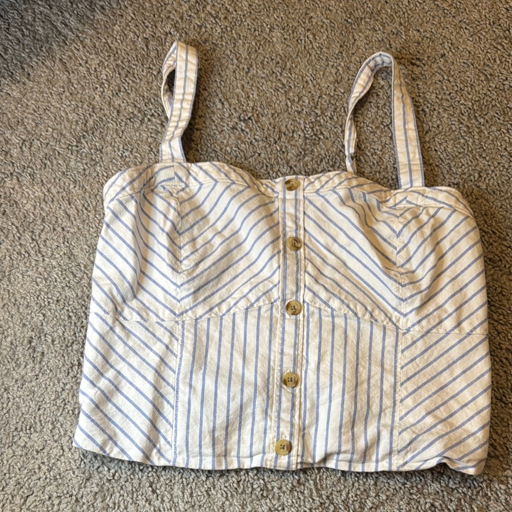 A&F striped tank
